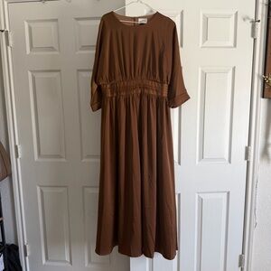 Dainty Jewells Chocolate Brown Maxi Dress